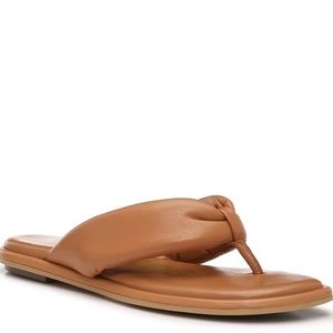 HUSH PUPPIES Cognac Leather Sandal | Sz 6